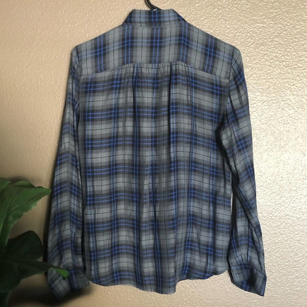 Loft Lightweight Plaidbutton Down Top - image 4